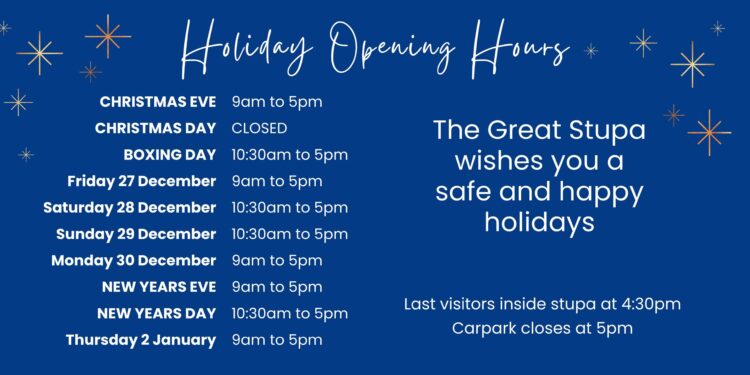 Holiday Opening Hours 202425